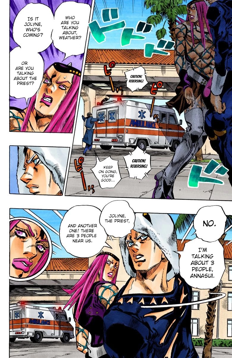 JoJo's Bizarre Adventure Part 6 - Stone Ocean (Official Colored) Chapter 118 page 6 - Chapter 118: Countdown To Heaven: 3 Days Until the New Moon