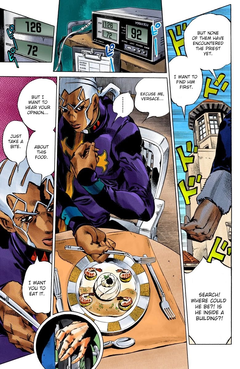 JoJo's Bizarre Adventure Part 6 - Stone Ocean (Official Colored) Chapter 118 page 7 - Chapter 118: Countdown To Heaven: 3 Days Until the New Moon