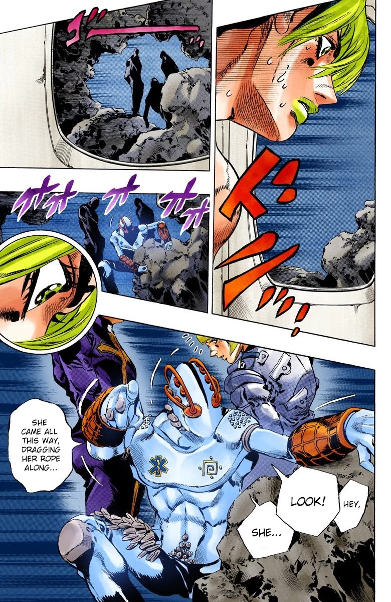 JoJo's Bizarre Adventure Part 6 - Stone Ocean (Official Colored) Chapter 119 page 14 - Chapter 119: Underworld Part 1