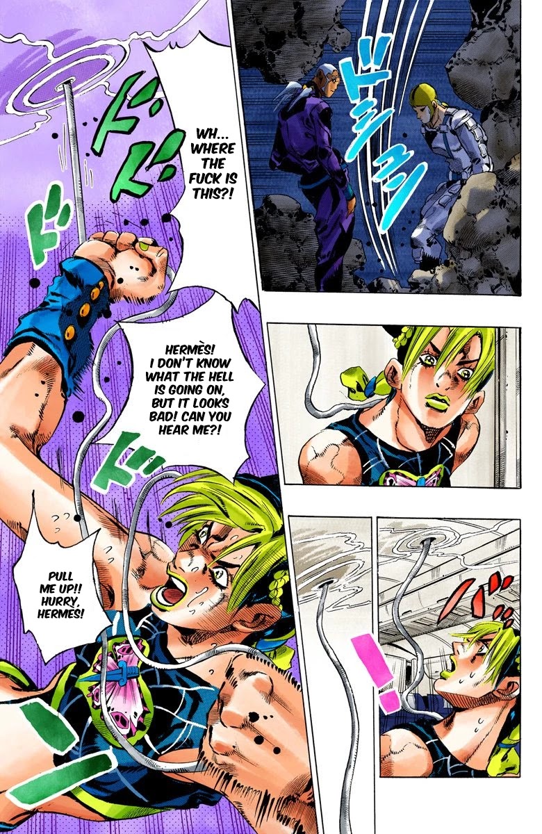 JoJo's Bizarre Adventure Part 6 - Stone Ocean (Official Colored) Chapter 119 page 16 - Chapter 119: Underworld Part 1