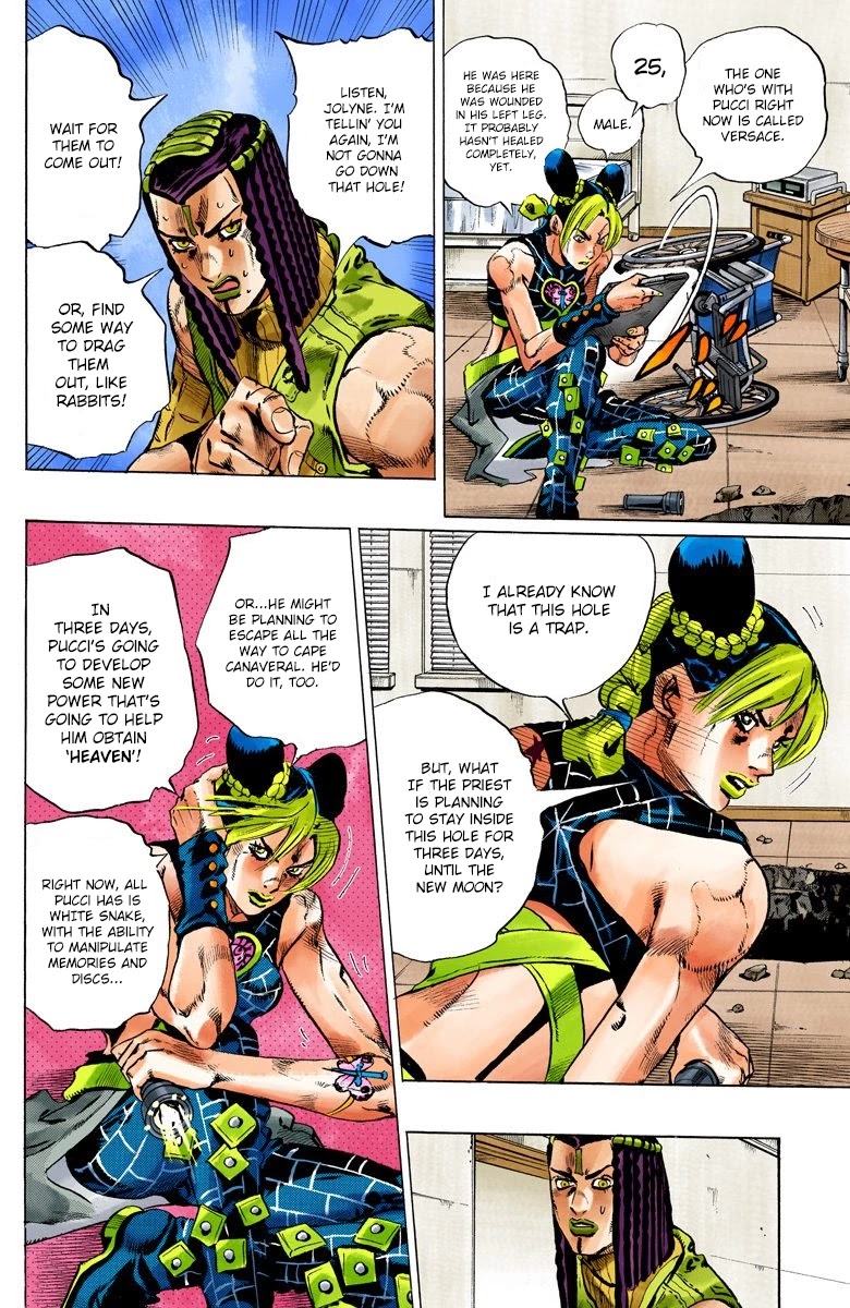 JoJo's Bizarre Adventure Part 6 - Stone Ocean (Official Colored) Chapter 119 page 8 - Chapter 119: Underworld Part 1