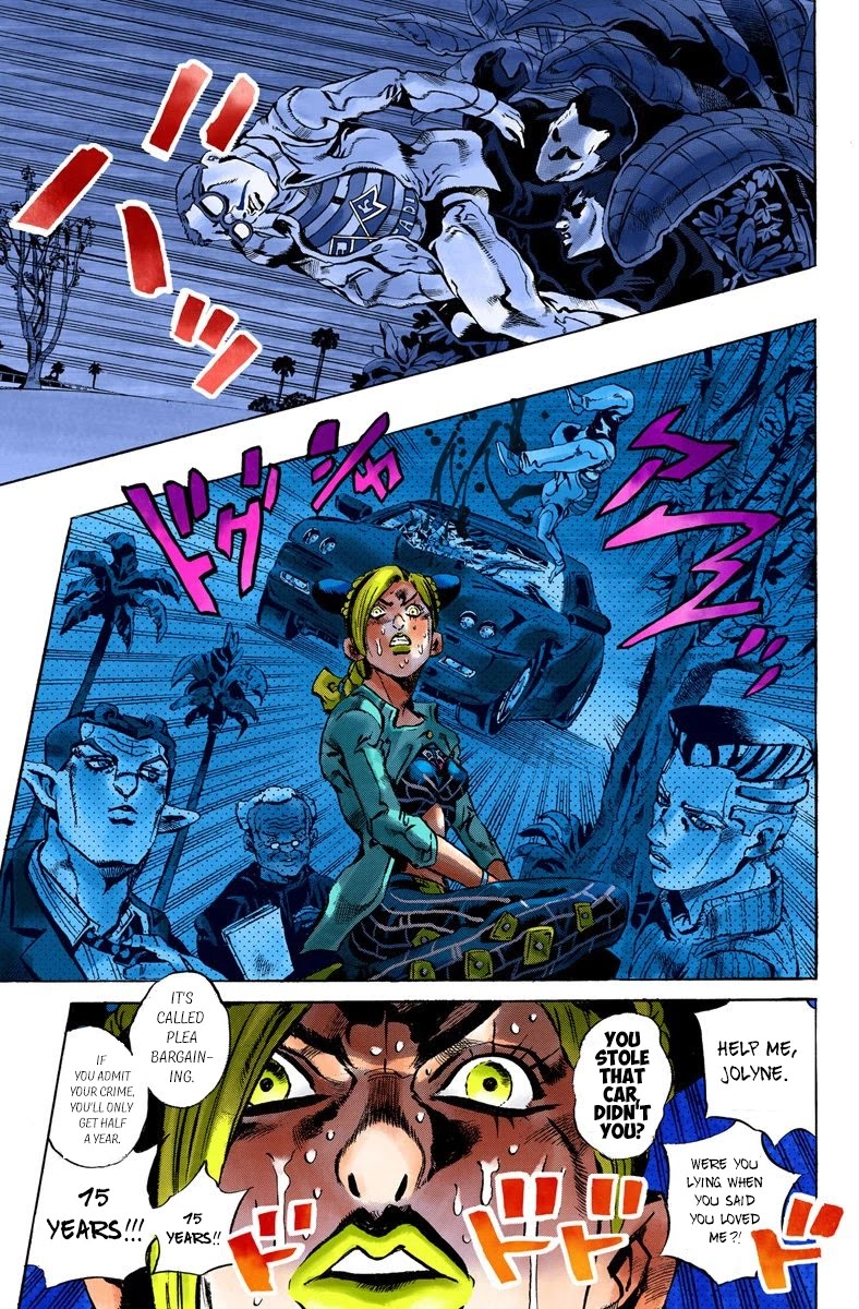 JoJo's Bizarre Adventure Part 6 - Stone Ocean (Official Colored) Chapter 12 page 11 - Chapter 12: The Visitor Part 2
