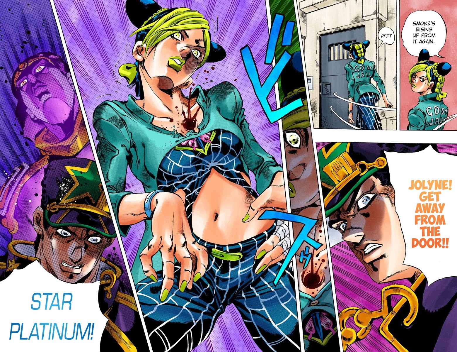 JoJo's Bizarre Adventure Part 6 - Stone Ocean (Official Colored) Chapter 12 page 16 - Chapter 12: The Visitor Part 2