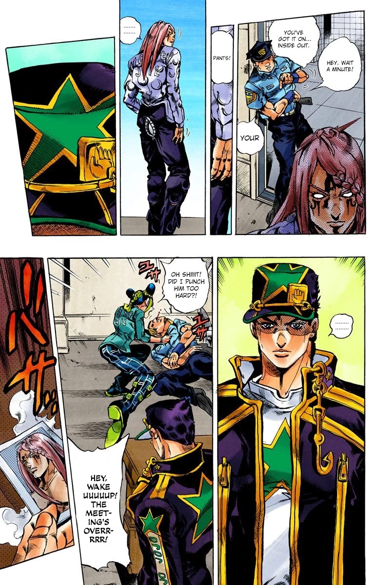 JoJo's Bizarre Adventure Part 6 - Stone Ocean (Official Colored) Chapter 12 page 7 - Chapter 12: The Visitor Part 2