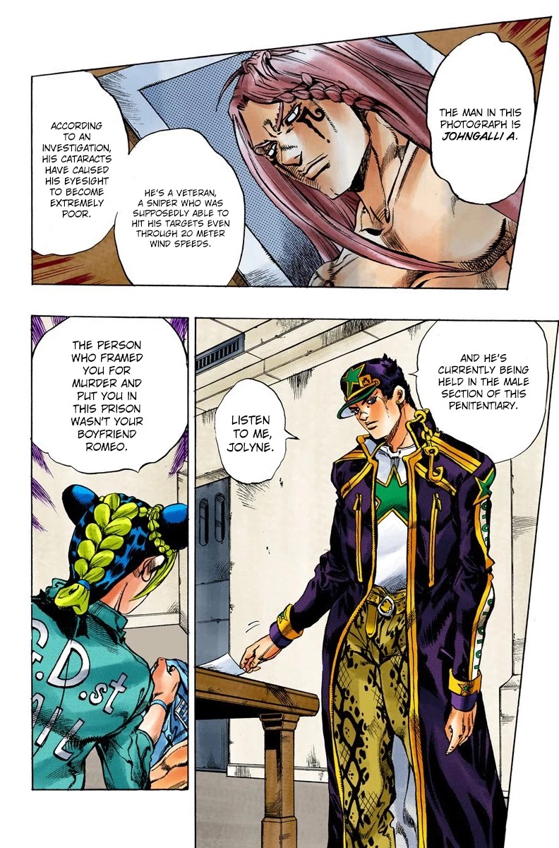 JoJo's Bizarre Adventure Part 6 - Stone Ocean (Official Colored) Chapter 12 page 8 - Chapter 12: The Visitor Part 2