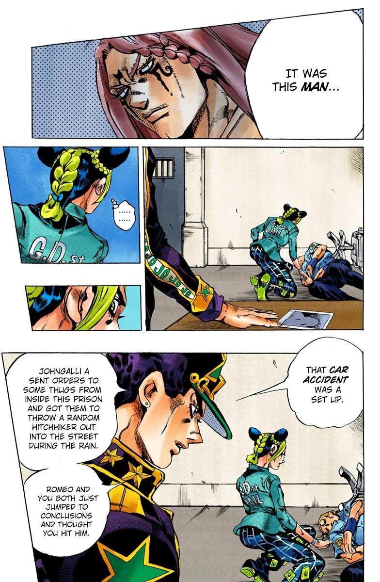 JoJo's Bizarre Adventure Part 6 - Stone Ocean (Official Colored) Chapter 12 page 9 - Chapter 12: The Visitor Part 2