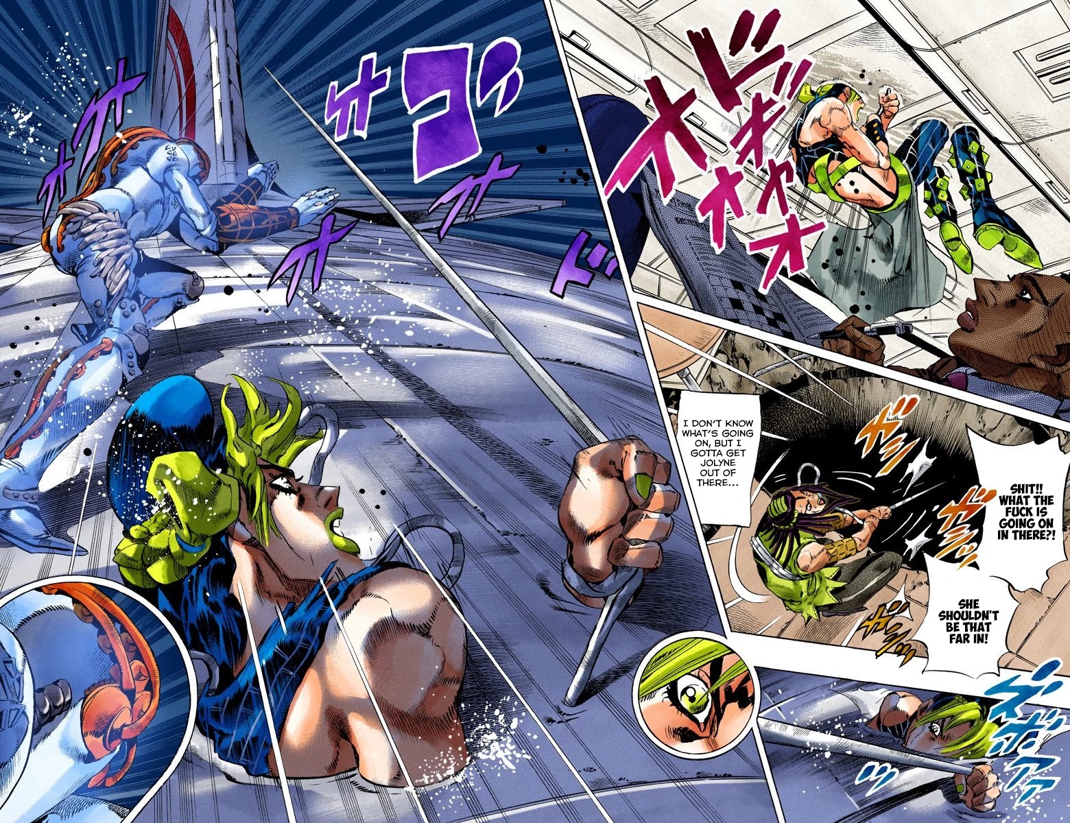 JoJo's Bizarre Adventure Part 6 - Stone Ocean (Official Colored) Chapter 120 page 4 - Chapter 120: Underworld Part 2