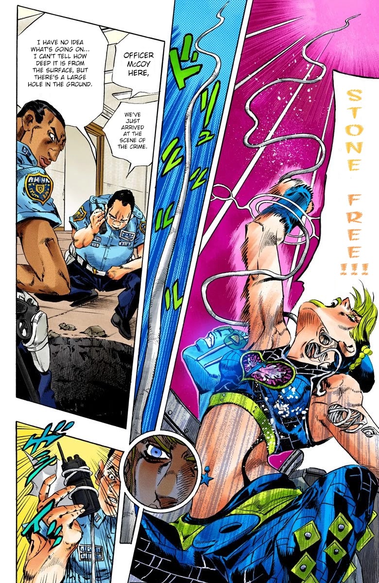 JoJo's Bizarre Adventure Part 6 - Stone Ocean (Official Colored) Chapter 121 page 15 - Chapter 121: Underworld Part 3