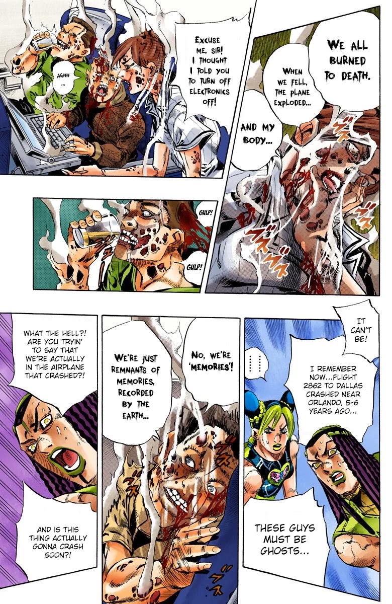JoJo's Bizarre Adventure Part 6 - Stone Ocean (Official Colored) Chapter 121 page 5 - Chapter 121: Underworld Part 3