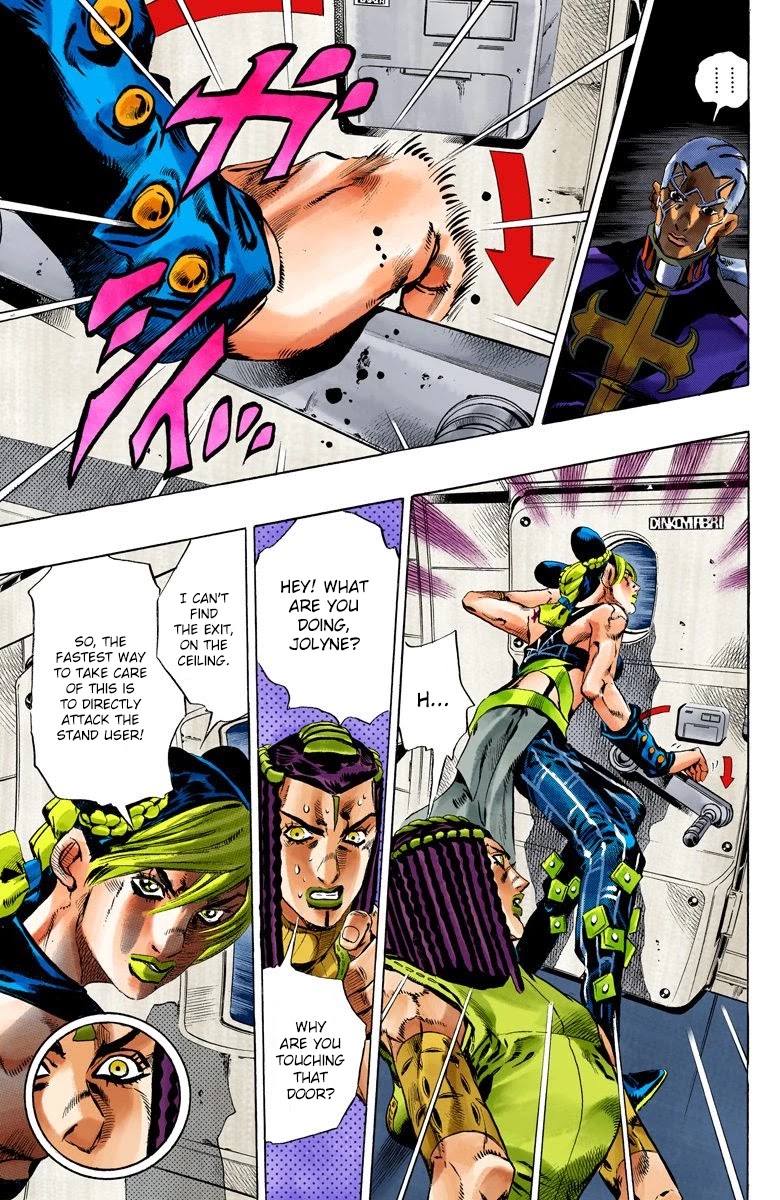 JoJo's Bizarre Adventure Part 6 - Stone Ocean (Official Colored) Chapter 121 page 9 - Chapter 121: Underworld Part 3