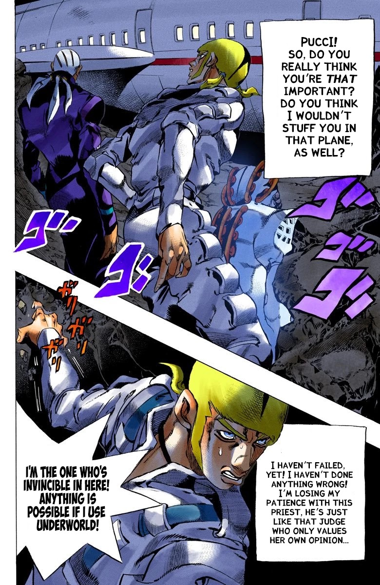 JoJo's Bizarre Adventure Part 6 - Stone Ocean (Official Colored) Chapter 122 page 9 - Chapter 122: Underworld Part 4