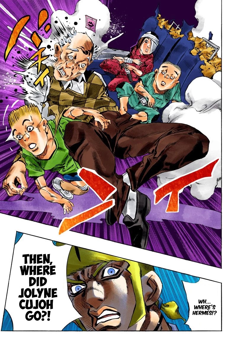 JoJo's Bizarre Adventure Part 6 - Stone Ocean (Official Colored) Chapter 123 page 16 - Chapter 123: Underworld Part 5