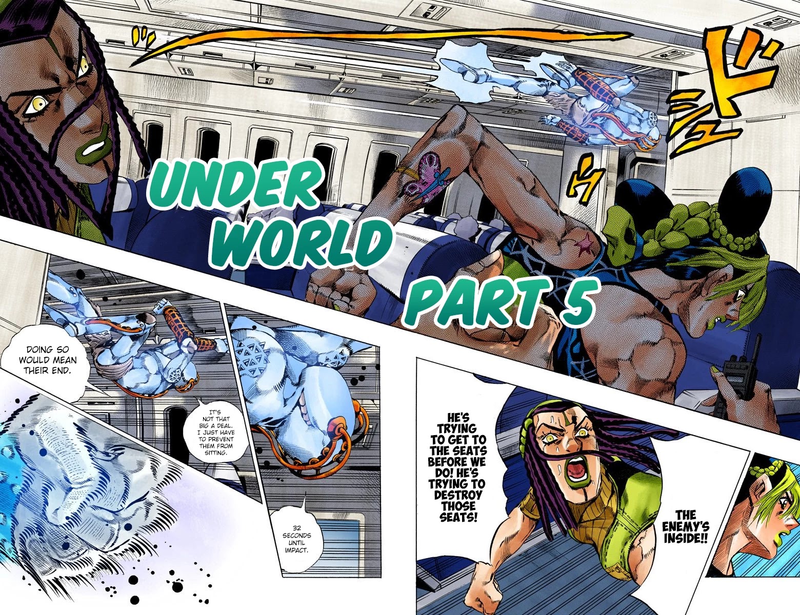 JoJo's Bizarre Adventure Part 6 - Stone Ocean (Official Colored) Chapter 123 page 2 - Chapter 123: Underworld Part 5