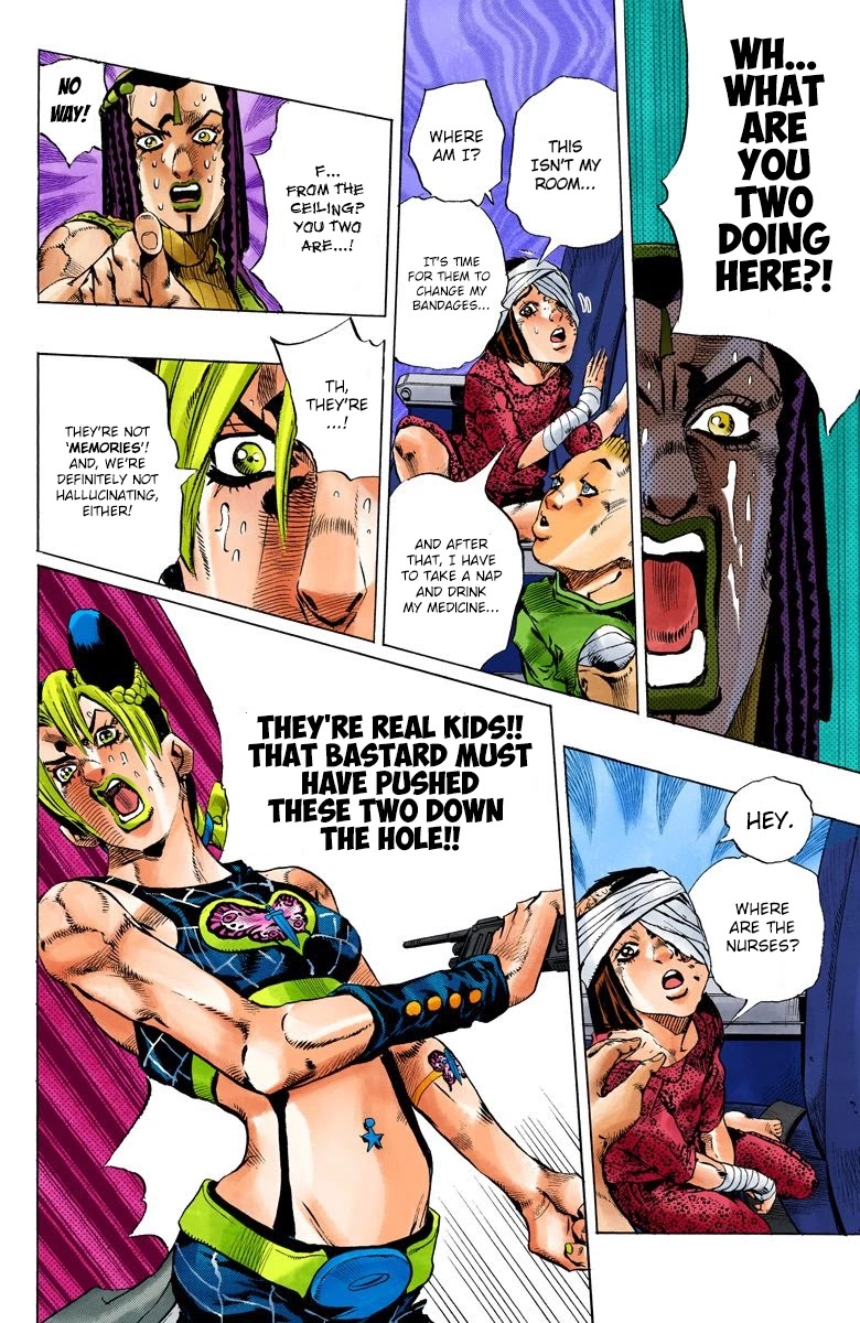 JoJo's Bizarre Adventure Part 6 - Stone Ocean (Official Colored) Chapter 123 page 8 - Chapter 123: Underworld Part 5