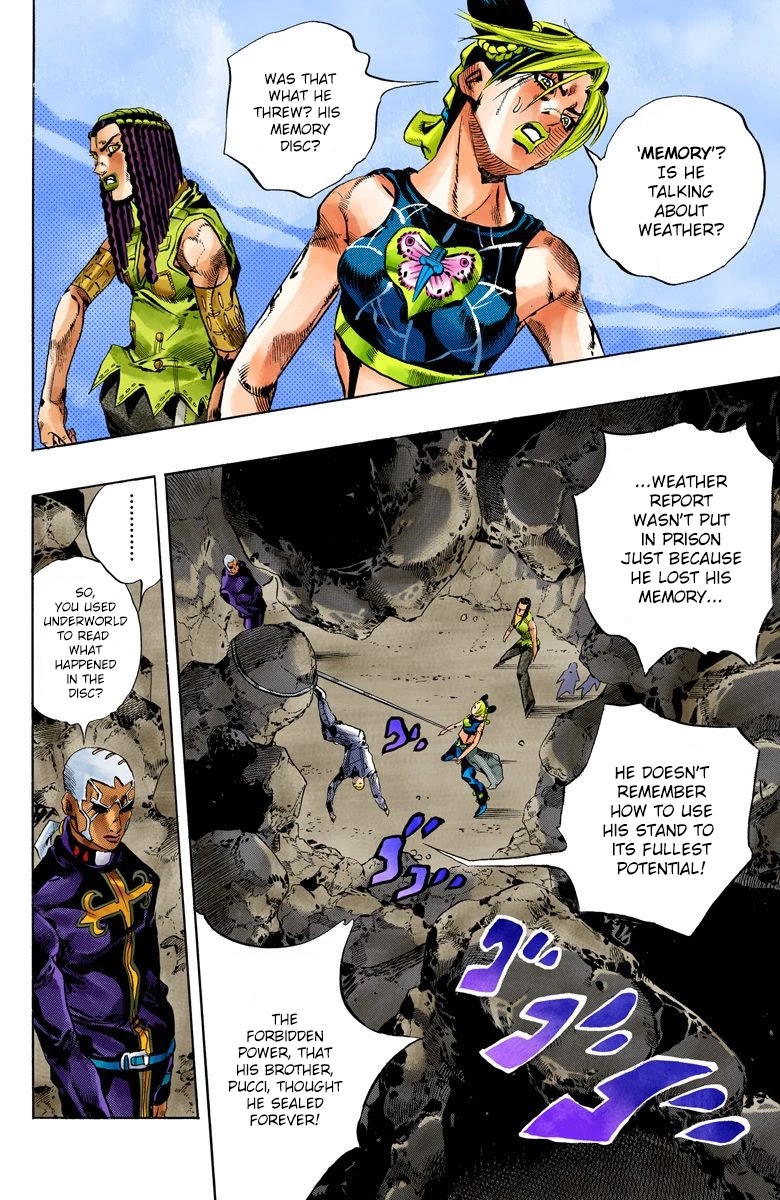 JoJo's Bizarre Adventure Part 6 - Stone Ocean (Official Colored) Chapter 124 page 14 - Chapter 124: Underworld Part 6