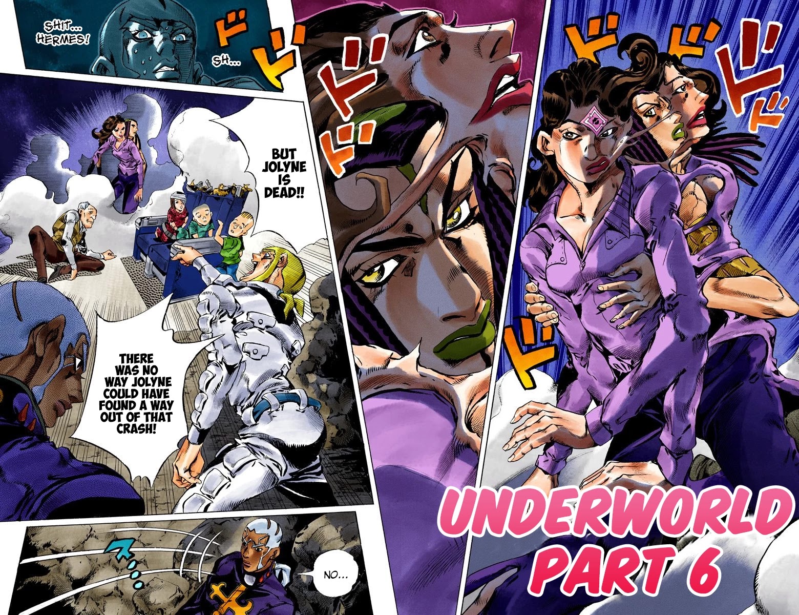 JoJo's Bizarre Adventure Part 6 - Stone Ocean (Official Colored) Chapter 124 page 2 - Chapter 124: Underworld Part 6
