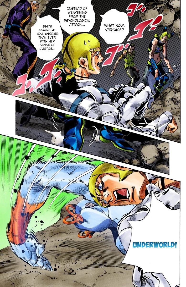 JoJo's Bizarre Adventure Part 6 - Stone Ocean (Official Colored) Chapter 124 page 6 - Chapter 124: Underworld Part 6