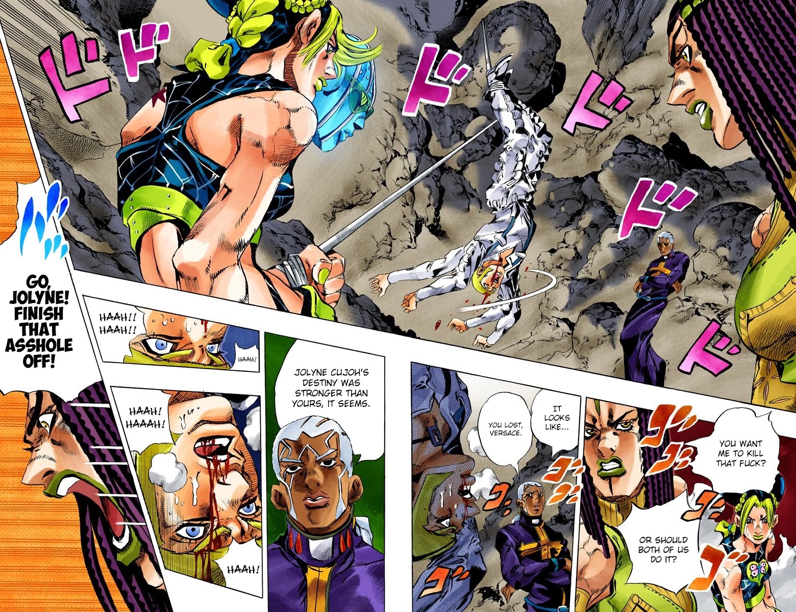 JoJo's Bizarre Adventure Part 6 - Stone Ocean (Official Colored) Chapter 124 page 9 - Chapter 124: Underworld Part 6