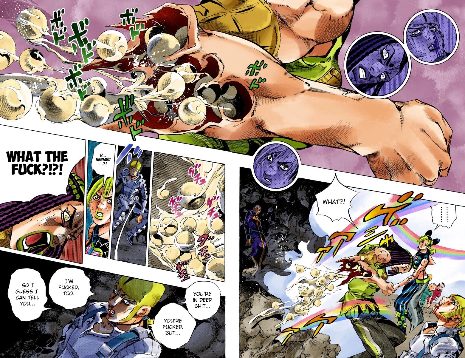 JoJo's Bizarre Adventure Part 6 - Stone Ocean (Official Colored) Chapter 125 page 10 - Chapter 125: Heavy Weather Part 1