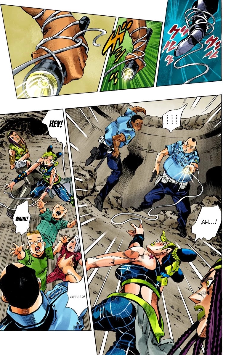 JoJo's Bizarre Adventure Part 6 - Stone Ocean (Official Colored) Chapter 125 page 14 - Chapter 125: Heavy Weather Part 1