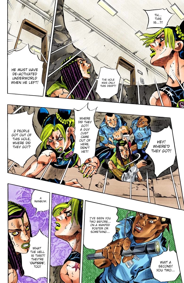 JoJo's Bizarre Adventure Part 6 - Stone Ocean (Official Colored) Chapter 125 page 15 - Chapter 125: Heavy Weather Part 1
