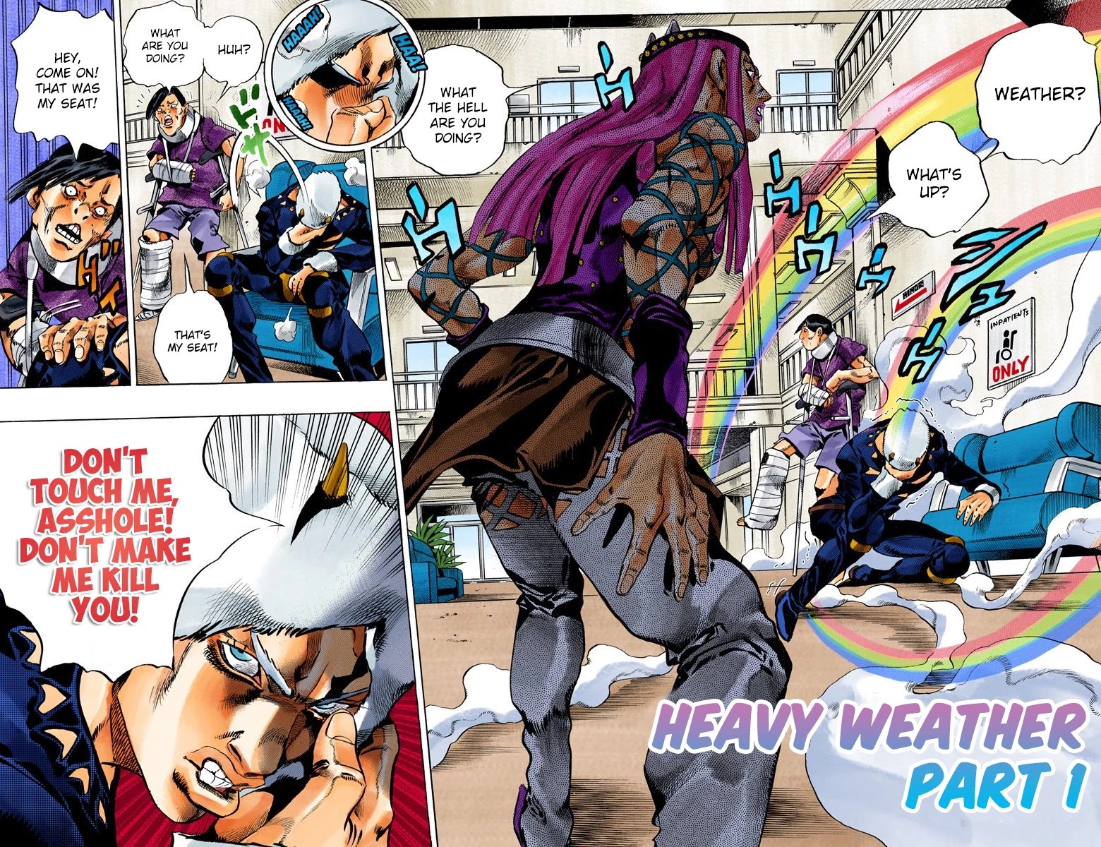 JoJo's Bizarre Adventure Part 6 - Stone Ocean (Official Colored) Chapter 125 page 2 - Chapter 125: Heavy Weather Part 1