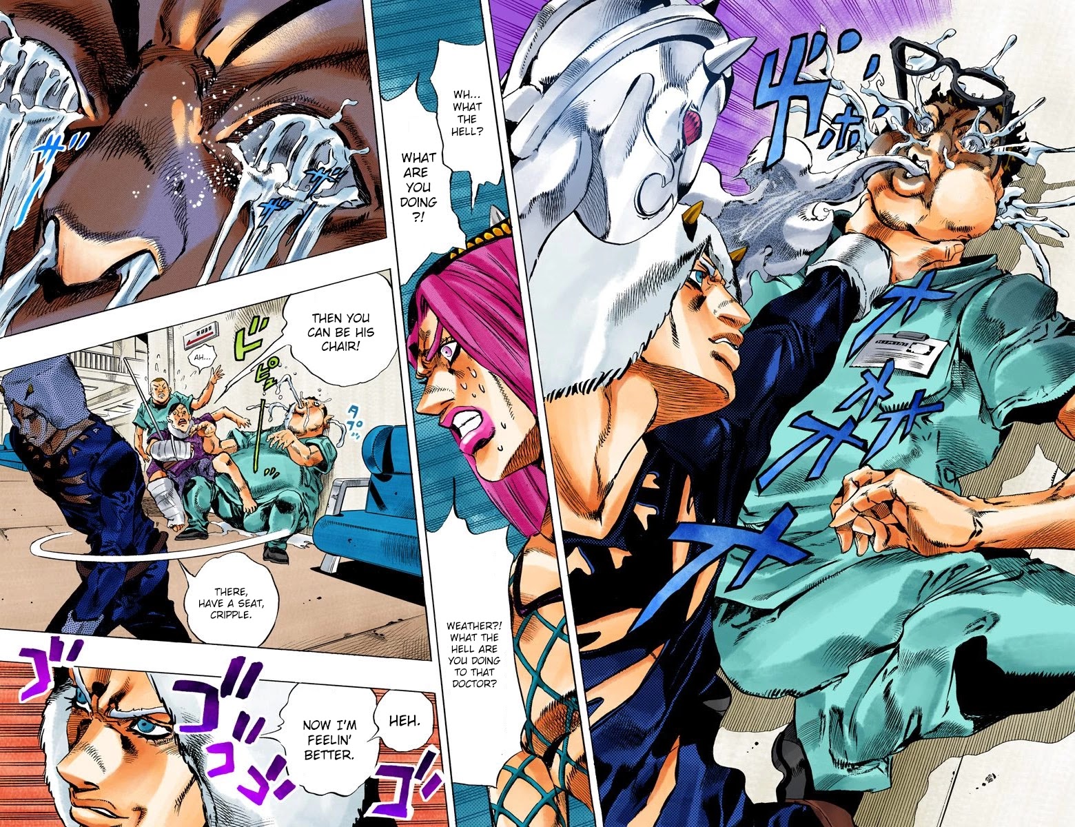 JoJo's Bizarre Adventure Part 6 - Stone Ocean (Official Colored) Chapter 125 page 5 - Chapter 125: Heavy Weather Part 1