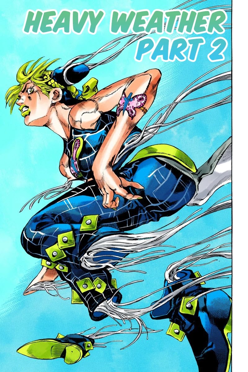 JoJo's Bizarre Adventure Part 6 - Stone Ocean (Official Colored) Chapter 126 page 1 - Chapter 126: Heavy Weather Part 2