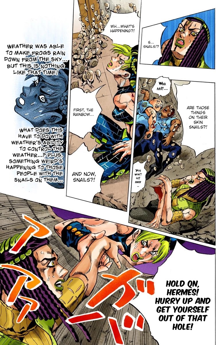 JoJo's Bizarre Adventure Part 6 - Stone Ocean (Official Colored) Chapter 126 page 10 - Chapter 126: Heavy Weather Part 2