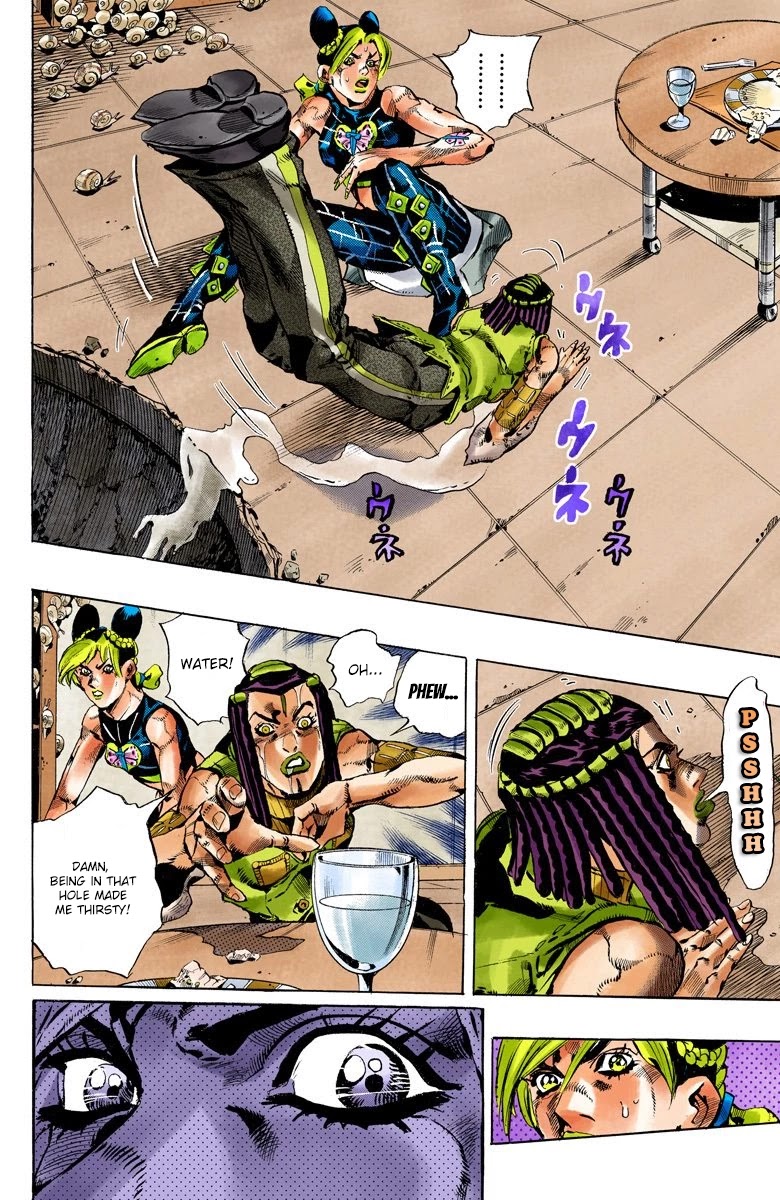JoJo's Bizarre Adventure Part 6 - Stone Ocean (Official Colored) Chapter 126 page 12 - Chapter 126: Heavy Weather Part 2
