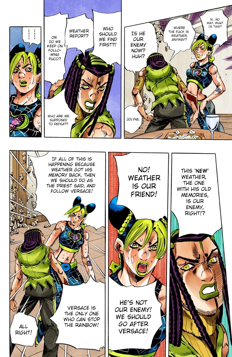JoJo's Bizarre Adventure Part 6 - Stone Ocean (Official Colored) Chapter 126 page 14 - Chapter 126: Heavy Weather Part 2