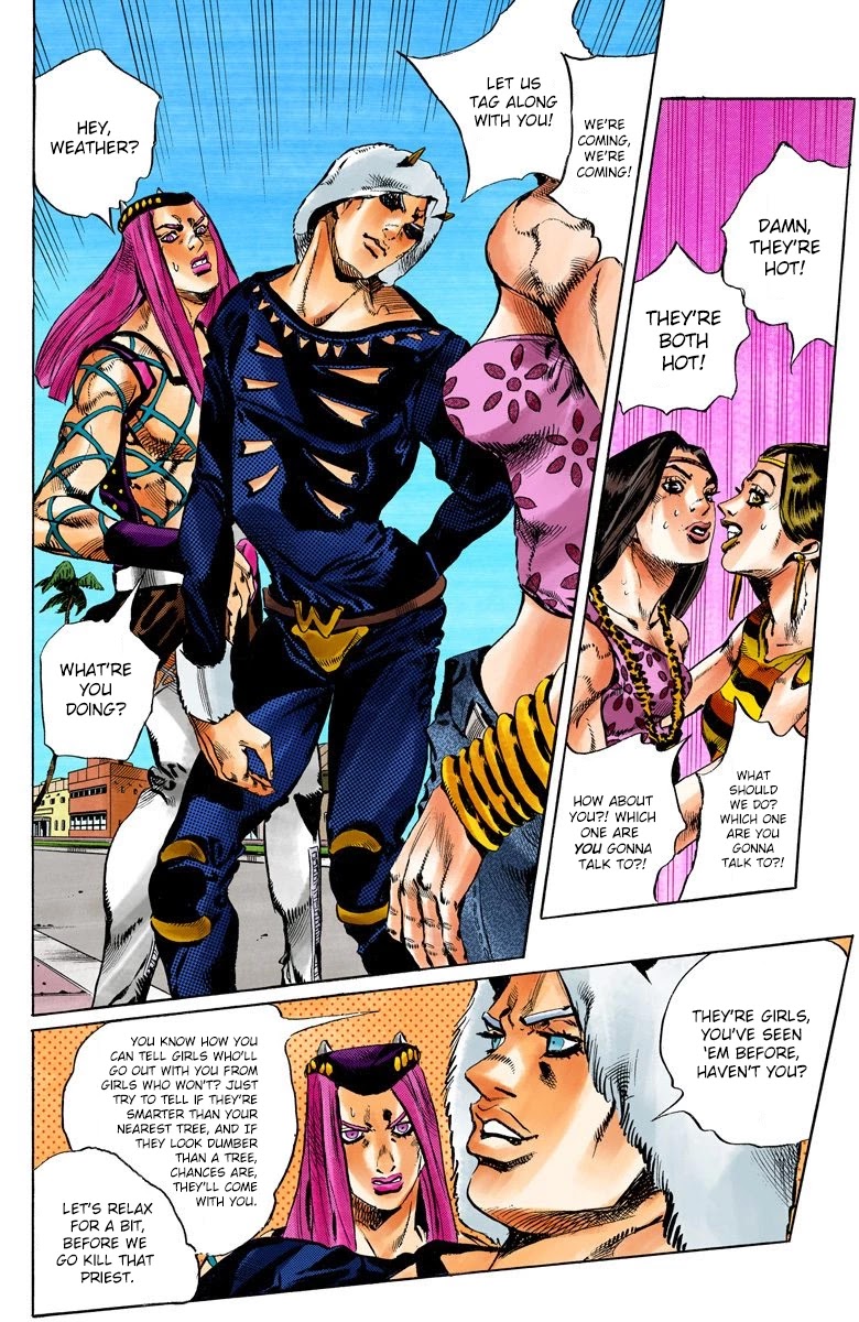JoJo's Bizarre Adventure Part 6 - Stone Ocean (Official Colored) Chapter 126 page 16 - Chapter 126: Heavy Weather Part 2