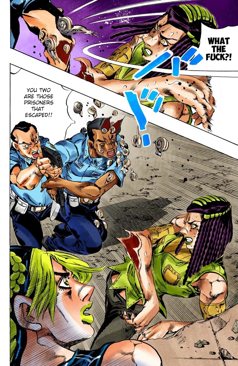 JoJo's Bizarre Adventure Part 6 - Stone Ocean (Official Colored) Chapter 126 page 7 - Chapter 126: Heavy Weather Part 2