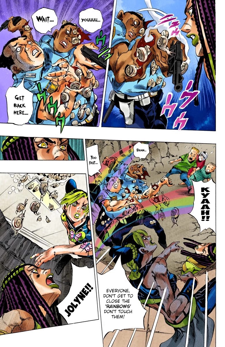 JoJo's Bizarre Adventure Part 6 - Stone Ocean (Official Colored) Chapter 126 page 8 - Chapter 126: Heavy Weather Part 2