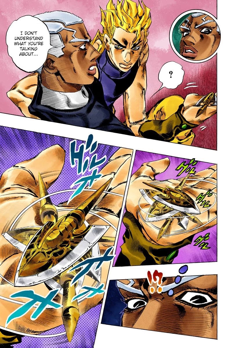 JoJo's Bizarre Adventure Part 6 - Stone Ocean (Official Colored) Chapter 127 page 12 - Chapter 127: Heavy Weather Part 3
