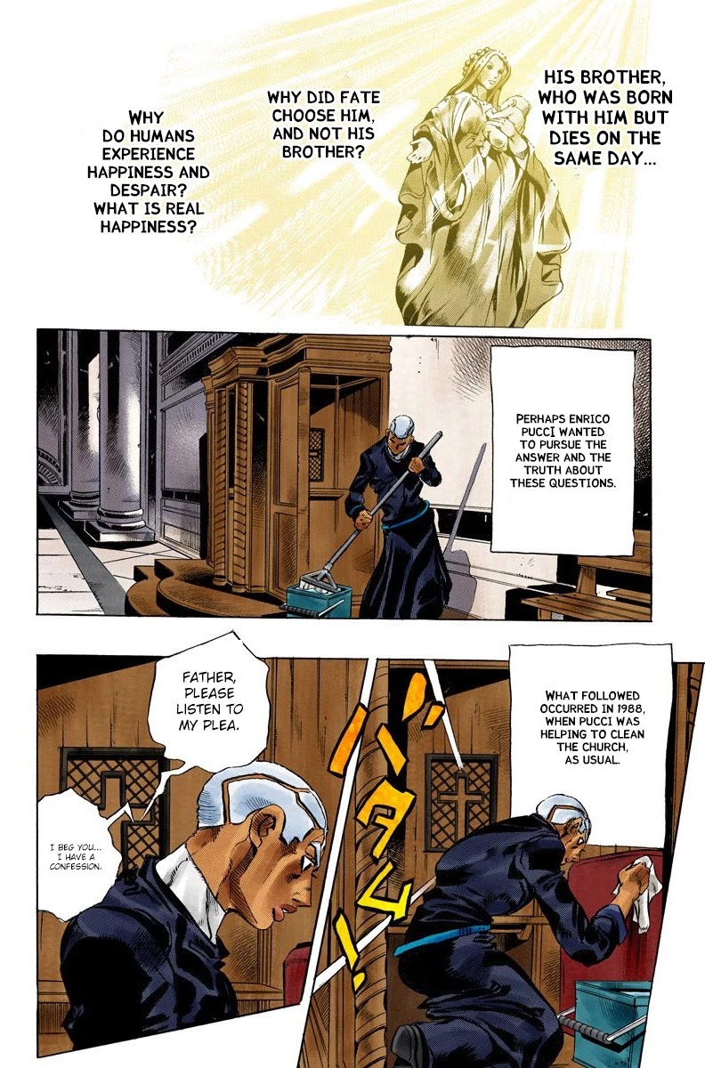 JoJo's Bizarre Adventure Part 6 - Stone Ocean (Official Colored) Chapter 127 page 17 - Chapter 127: Heavy Weather Part 3