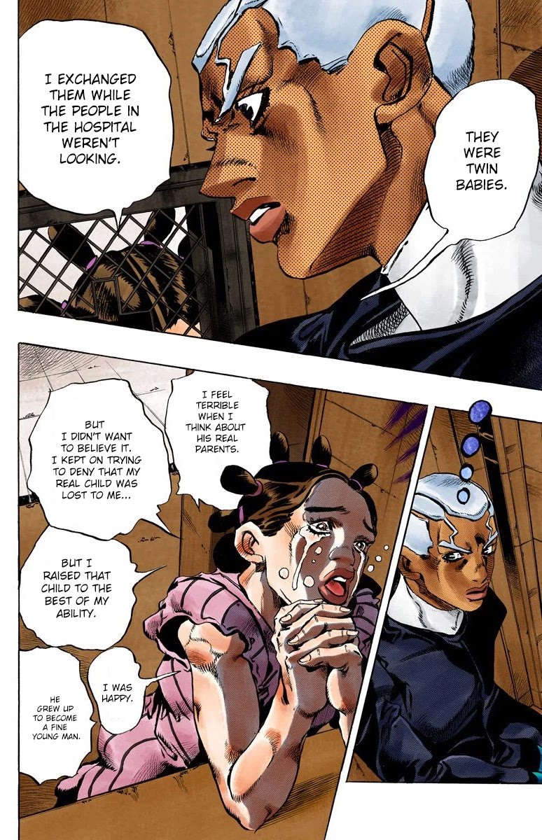 JoJo's Bizarre Adventure Part 6 - Stone Ocean (Official Colored) Chapter 127 page 19 - Chapter 127: Heavy Weather Part 3