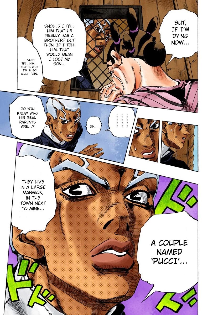 JoJo's Bizarre Adventure Part 6 - Stone Ocean (Official Colored) Chapter 127 page 20 - Chapter 127: Heavy Weather Part 3