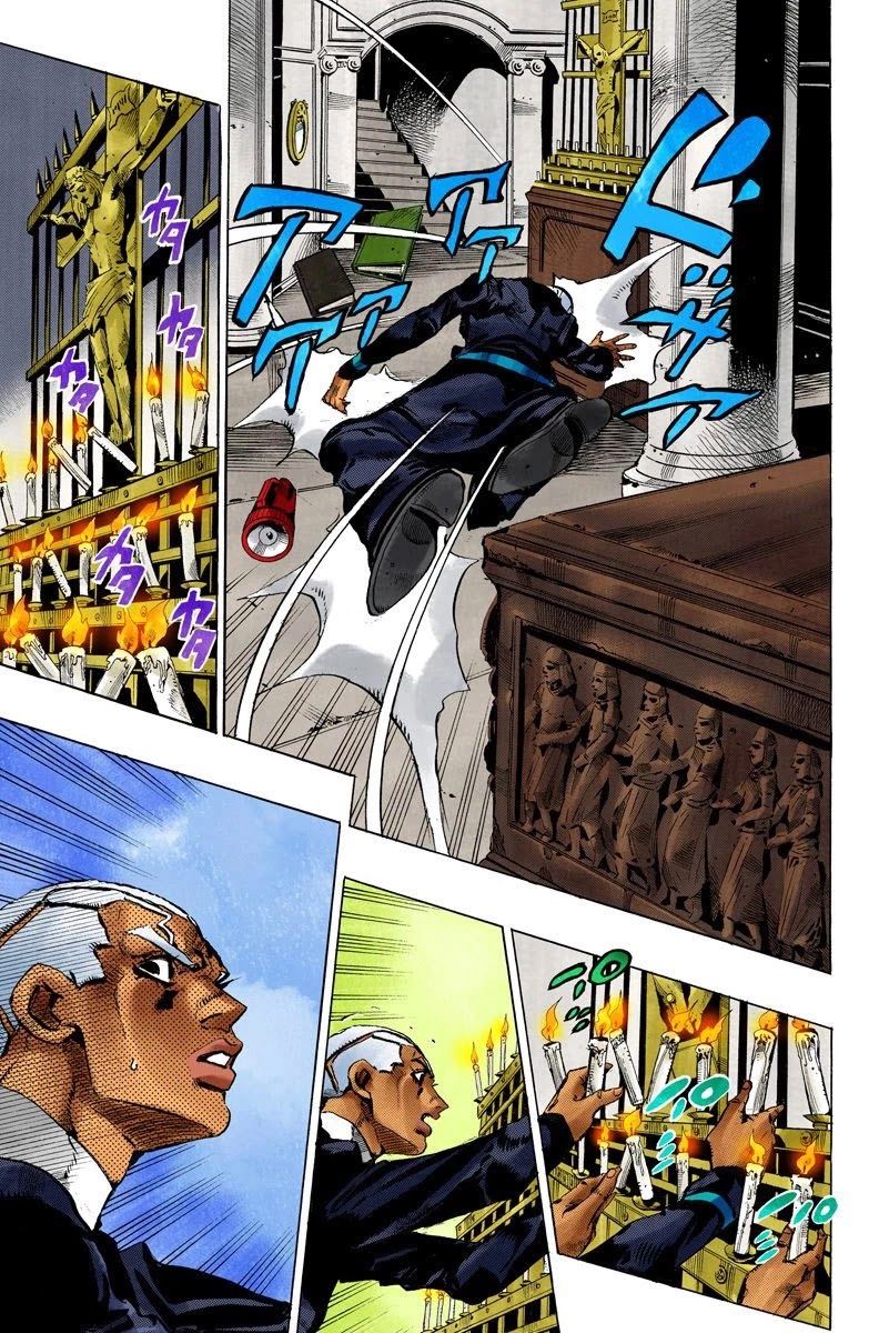 JoJo's Bizarre Adventure Part 6 - Stone Ocean (Official Colored) Chapter 127 page 6 - Chapter 127: Heavy Weather Part 3