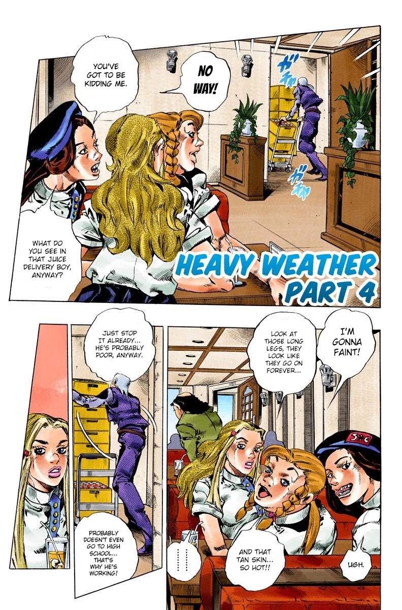 JoJo's Bizarre Adventure Part 6 - Stone Ocean (Official Colored) Chapter 128 page 1 - Chapter 128: Heavy Weather Part 4