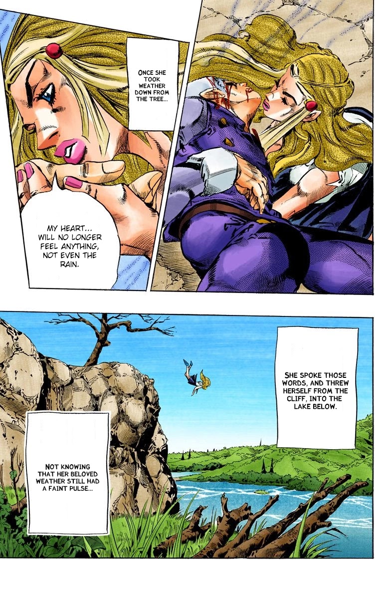 JoJo's Bizarre Adventure Part 6 - Stone Ocean (Official Colored) Chapter 128 page 18 - Chapter 128: Heavy Weather Part 4