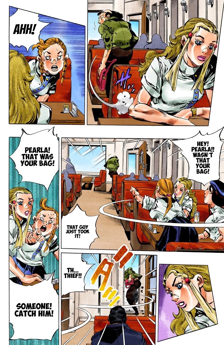 JoJo's Bizarre Adventure Part 6 - Stone Ocean (Official Colored) Chapter 128 page 2 - Chapter 128: Heavy Weather Part 4