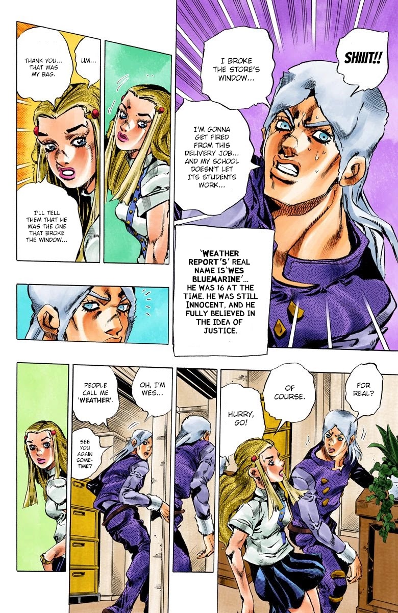 JoJo's Bizarre Adventure Part 6 - Stone Ocean (Official Colored) Chapter 128 page 6 - Chapter 128: Heavy Weather Part 4