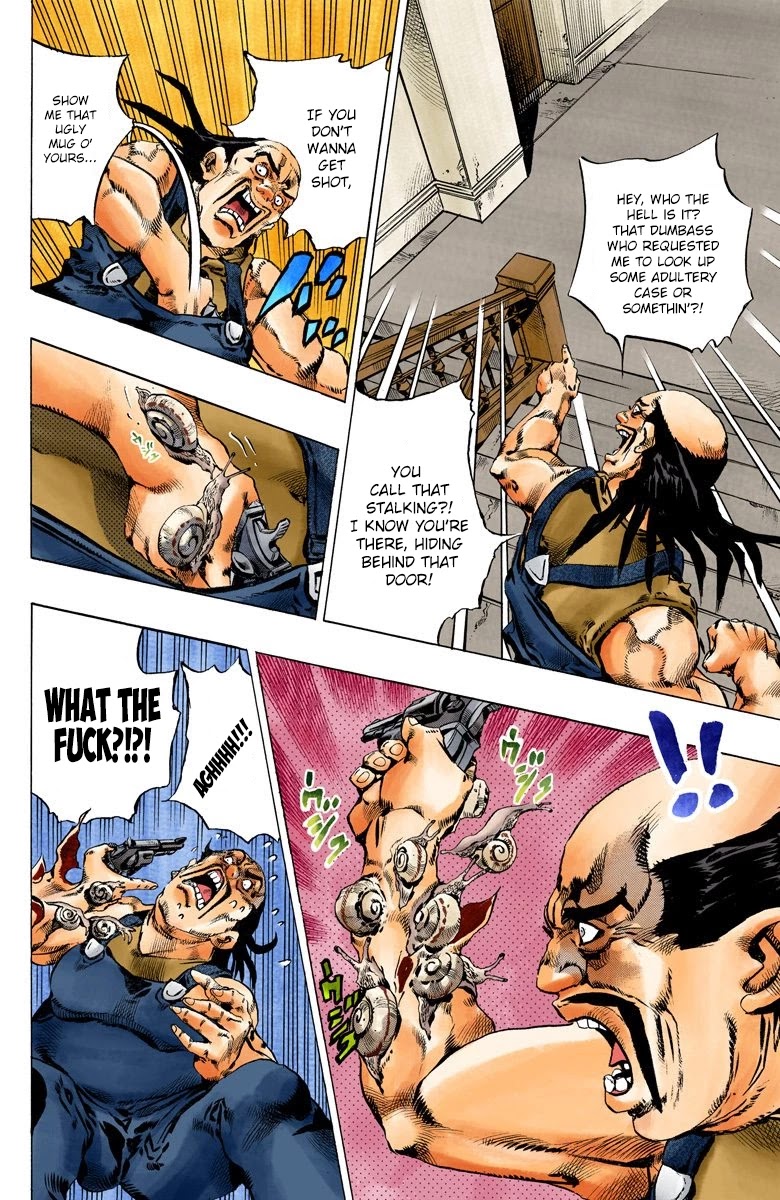 JoJo's Bizarre Adventure Part 6 - Stone Ocean (Official Colored) Chapter 129 page 10 - Chapter 129: Heavy Weather Part 5