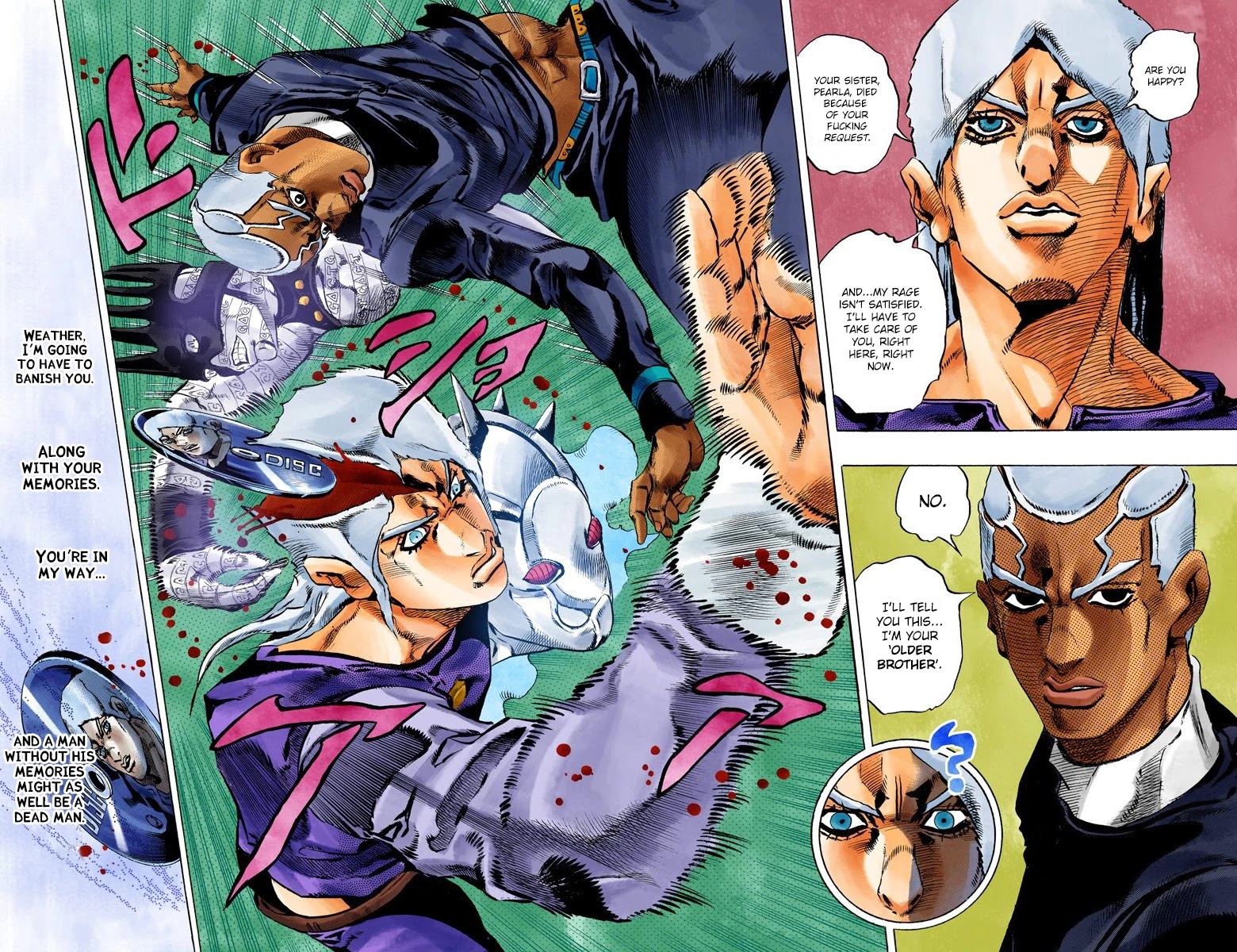 JoJo's Bizarre Adventure Part 6 - Stone Ocean (Official Colored) Chapter 129 page 18 - Chapter 129: Heavy Weather Part 5