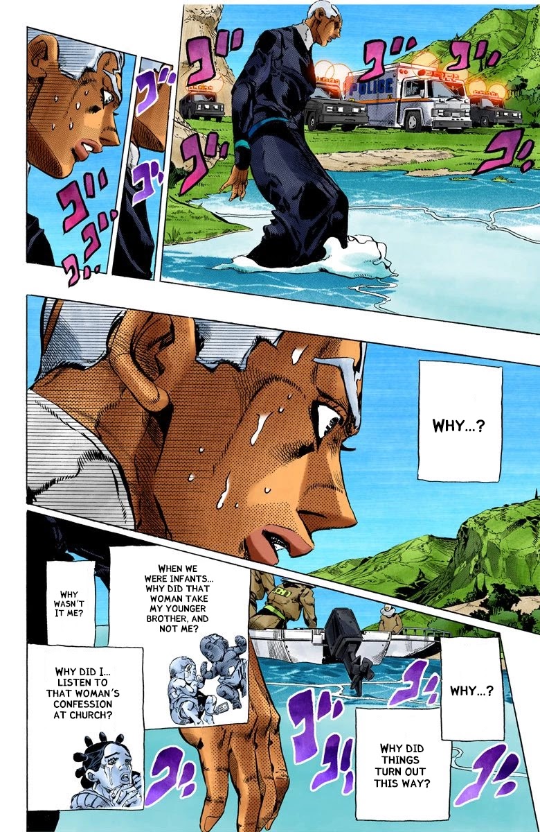 JoJo's Bizarre Adventure Part 6 - Stone Ocean (Official Colored) Chapter 129 page 3 - Chapter 129: Heavy Weather Part 5