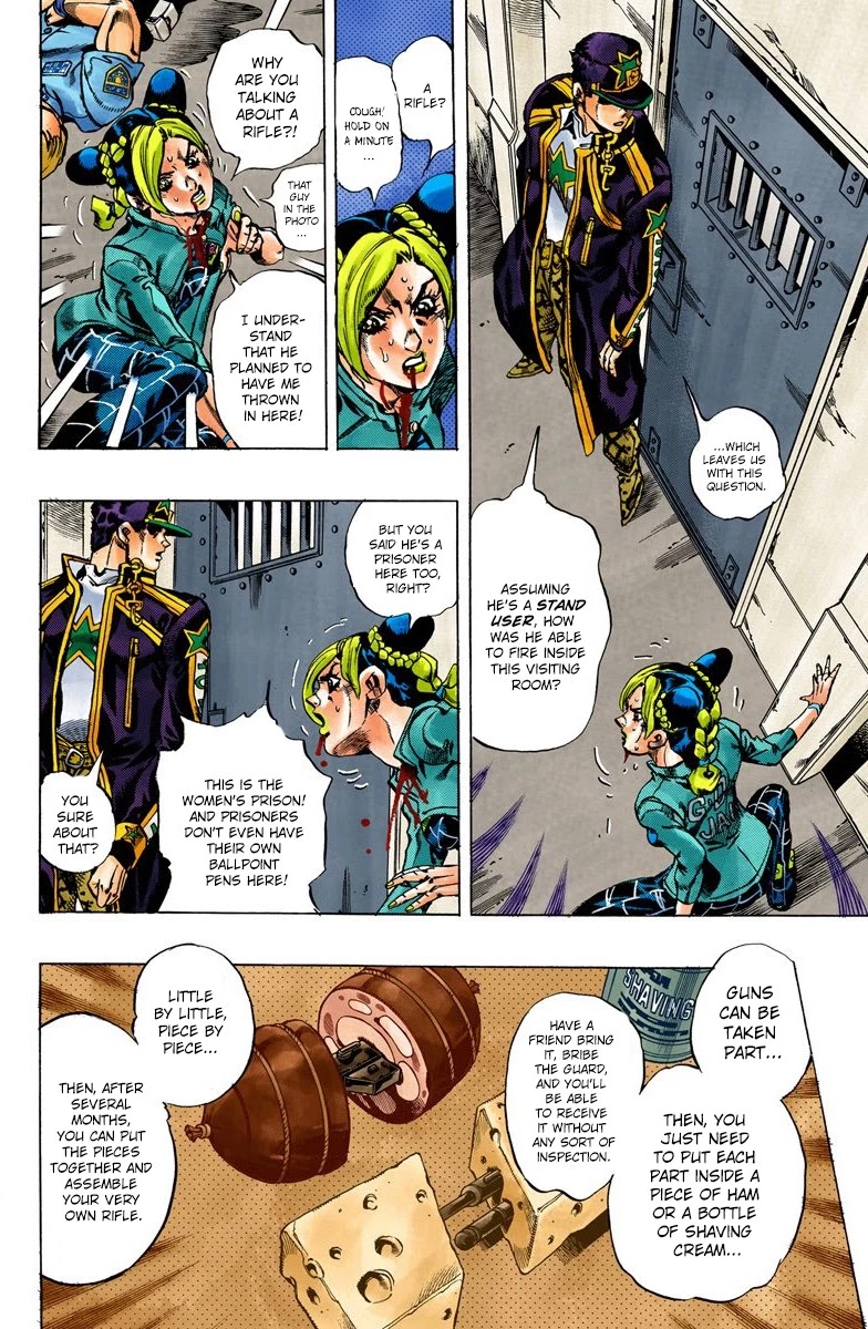 JoJo's Bizarre Adventure Part 6 - Stone Ocean (Official Colored) Chapter 13 page 4 - Chapter 13: The Visitor Part 3