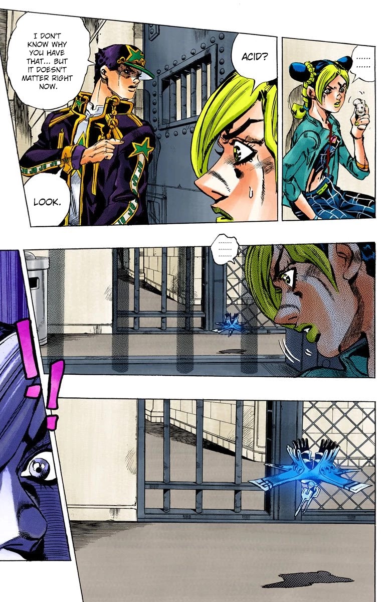 JoJo's Bizarre Adventure Part 6 - Stone Ocean (Official Colored) Chapter 13 page 7 - Chapter 13: The Visitor Part 3
