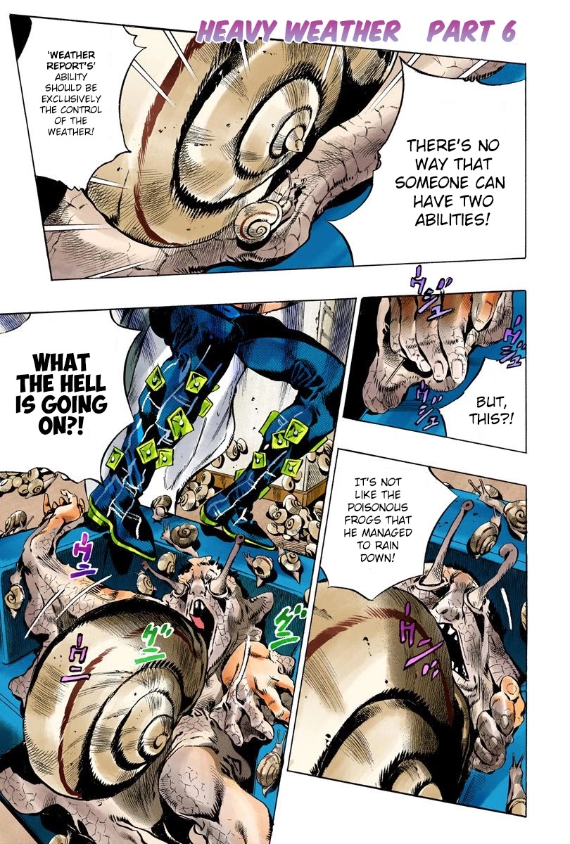 JoJo's Bizarre Adventure Part 6 - Stone Ocean (Official Colored) Chapter 130 page 1 - Chapter 130: Heavy Weather Part 6
