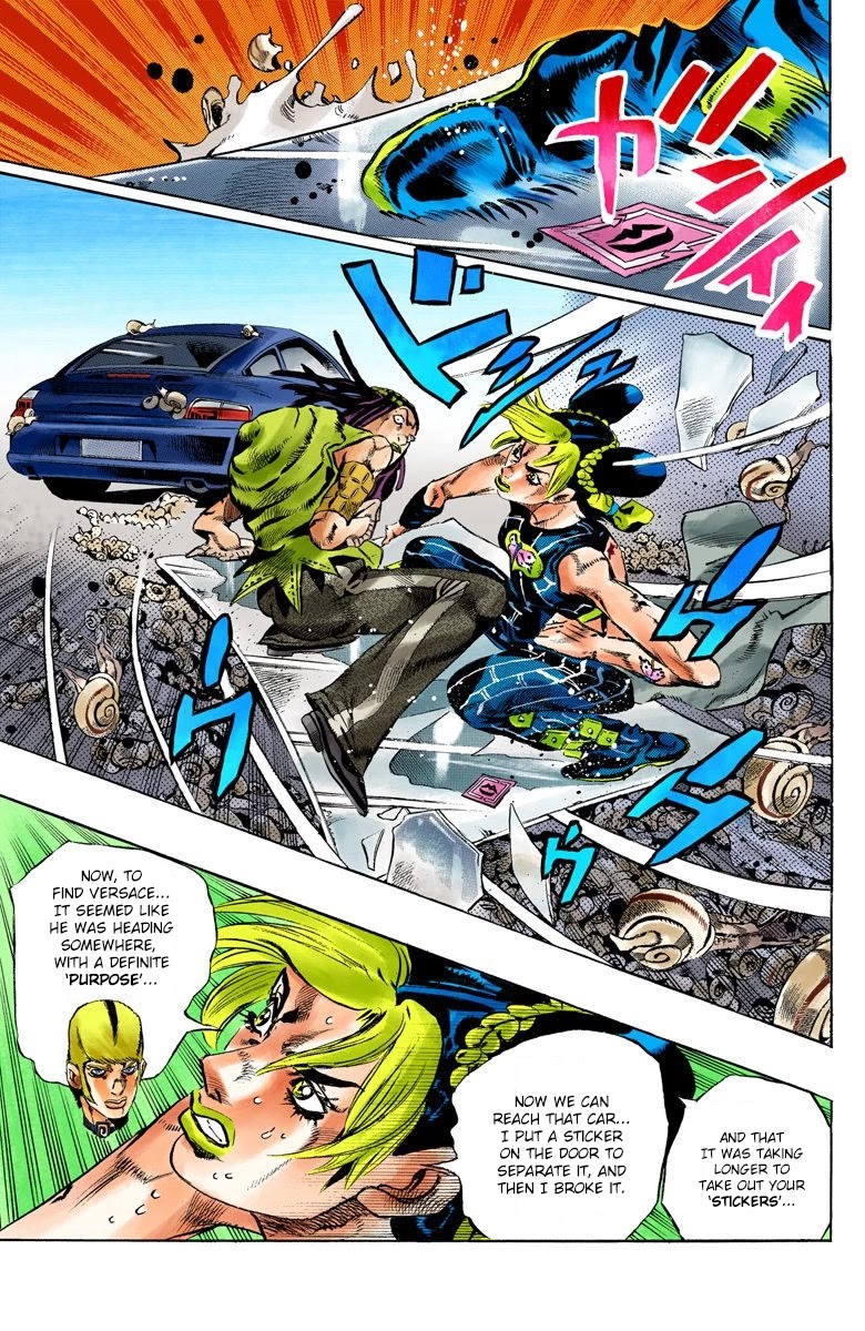JoJo's Bizarre Adventure Part 6 - Stone Ocean (Official Colored) Chapter 130 page 18 - Chapter 130: Heavy Weather Part 6